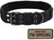 Tactical Nylon Hundehalsband, S.Lux Military Einstellbare Hundehalsband mit Metallschnalle Training Halsband Haustier Hundehalsband Klettpatches Angebracht Werden (Schwarz, M)