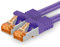 Cat7 Cable de Red Ethernet LAN - 2m - púrpurat - 1 Pieza Cat 7 Sftp Pimf Lszh - 10 GB s RJ45 Connectores Cat6a compatible con Cat5 Cat6 Cat.7 Cat8