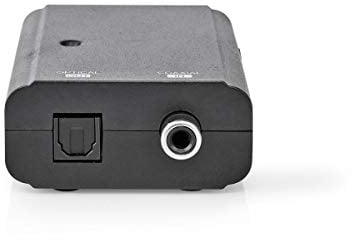 Digitaler Audiokonverter - 1-Wege - Eingang: 1x S/PDIF - Ausgang: TosLink Female - eARC - Manuell - Schwarz
