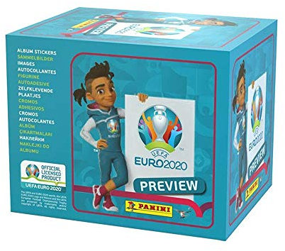 UEFA EP20STP European Soccer International Euro 2020 Vorschau Sticker Collection, x60 Packs
