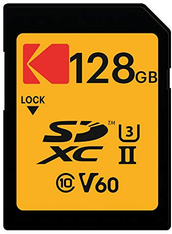Kodak 128GB UHS-II U3 V60 Ultra Pro SDXC Memory Card