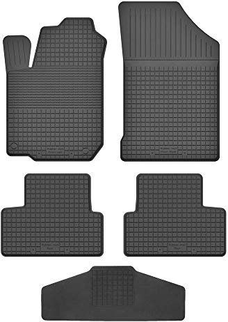 Fußmatten Vorne, Hinten + Tunnel für Renault Twingo II 2 2007-2014 Gummi Gumimatten