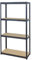 MODO24 Metallregal Steck- Werkstatt- Lager- Schwerlastregal Helios 180x100x35 cm VERZINKT oder viele Farben Tragkraft bis 400 Kg je Boden (HxBxT: 180x100x35cm, 4 Böden, 175 kg pro Boden, grau)