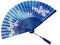 Light Blue Magnolia Floral Patterned Hand Fans Come With Fan Bag, Vintage Silk and Japanese Lace Designs with Bamboo Frames, Handheld Folding Fans Perfect for Weddings, Parties and Church Events