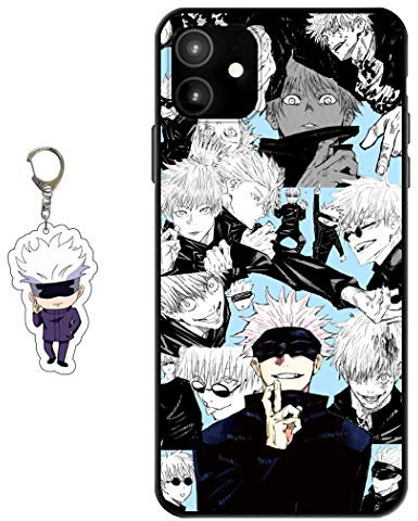 Staremeplz Compatible with iPhone 11 Case Anime Design [With Figure Keychain], Soft Silicone Flexible TPU Animation Phone Case for iPhone 11
