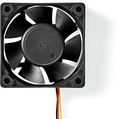 Ex-Pro 60mm Cooling Fan, DC 12V 3-Pin, 3400 RPM, Black, Low Noise High Airflow Cooler for PC Computer