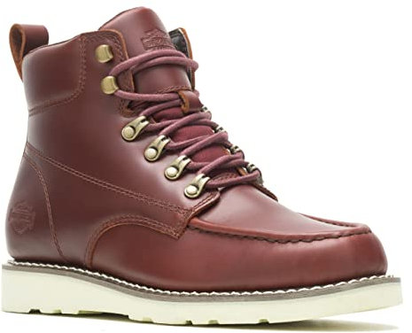 HARLEY-DAVIDSON FOOTWEAR Stivali da moto da uomo Denway da 5 Smooth, Marrone, 45 EU