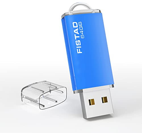 64GB USB Memory Stick USB 2.0 Flash Drive Thumb Drive Pen Drive - Blue