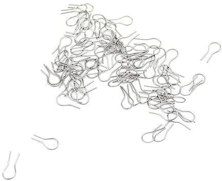 100 Stück/200 Stück Keramik-Ornament-Haken in U-Form, hochtemperaturbeständig, Wolframdraht, Aufhängungshaken (200)