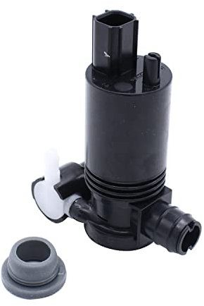 1 pompe de lave-glace SHLPDFM de couleur noire pour pare-brise avant à double sortie 8A61-17K624-AA, 93-17664-AA, 1014003 pour Ford Fiesta MK6 (2002-2015)