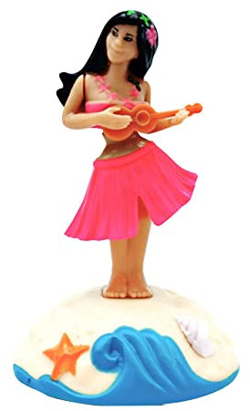 Wackelfigur Auto Lustig Hawaii Hula Girl - Solarfigur Armaturenbrett Ornament Solar Tanzen Hawaii Mädchen,Autos Spielzeug,Hula-Girl Solar Wackel Figur,Ideal Für Fensterbank Schreibtisch