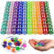 100 Stück Transluzent Würfeln, 14 mm 6-Seitige 10 Farben Würfel Set, Runde Eckwürfel, Würfel Bunt Set, Würfelspiel Set für Tenzi, Farkle, Yahtzee, Bunco Oder Mathematikunterricht
