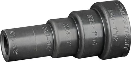 Mehrstufiger Adapter aus Weichgummi Ø 15/17 mm - Ø 20-24/25-32 - 40 mm