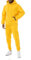 Redbridge Elegante tuta da jogging da uomo, con cappuccio e pantaloni da jogging, giallo., S