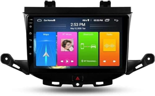 Navigatore satellitare Android 9.0 Doppio DIN per Op-El Astra K 2015-2019 Navigazione GPS Touchscreen da 9 Pollici Lettore multimediale MP5 Ricevitore Video con 4G DSP Carplay, 8core 4g WiFi 3+32