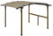 Outsunny Pergola tonnelle de Jardin avec comptoir Toit en Forme d'arche Protection UV - Cadre en Aluminium et Acier - dim. 406L x 260l x 239H cm