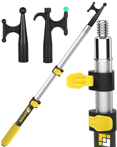 Opow 1.5-3FT Telescoping Boat Hook for Docking with Aluminum Extension Pole