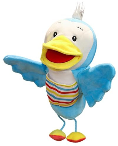 Handpuppen für Tiere - Handpuppen aus Plüschtiere, Kermit Handpuppe, Tragbares Spielzeug für Kinder mit beweglichem Mund, Plüsch für Begleitung und Rollenspiel, 9