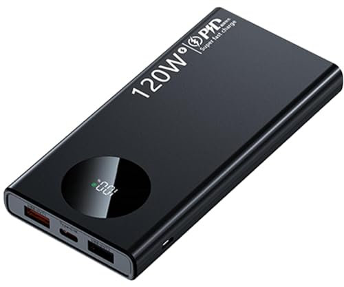 Power Bank Fast Charging | External Battery Bank | Portable Charger Fast Charging | High Capacity Battery Bank with 120W Fast Charging, Digital Display for Real Time Battery Status