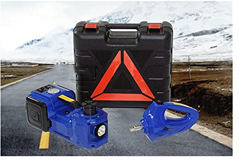 CLLBANT Car Jack Kit, Tire Changing Tool Car 3.5T Hydraulic Jack with LED Light Electric Eight-Piece Jack Set