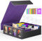 Jofuni MTG Deck Box, Karten Aufbewahrungsbox für 2400 Karten, TCG Box, MTG Commander Deck Box, Sammelkarten Box mit 4 Verstellbaren Kartentrennern