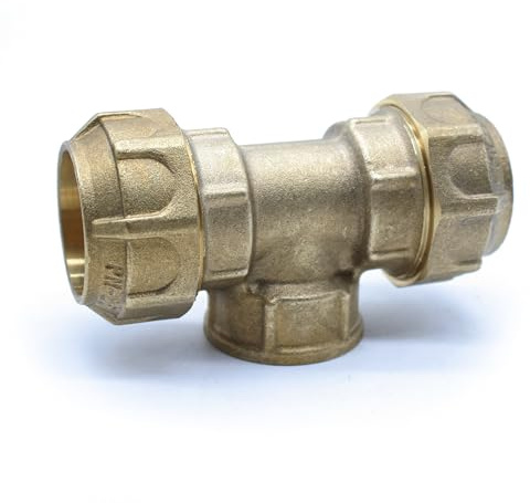 DOJA Barcelona | Muffe Weiblich Polyethylen | PE | Kompression | 20x1/2 | Pack 2 | Verbindung Rohre Bewässerung | Anschluss Radiatoren, Tropfschläuche, Druckluft, Adapter Gas/Rohr Wasser