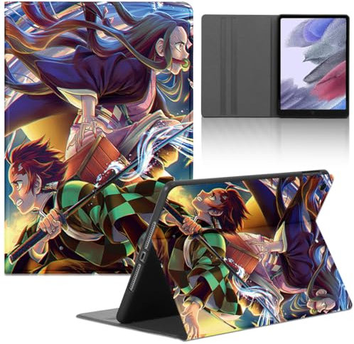 LunarDrift Custodia Cover per Lenovo Tab M10 Plus (TB-X606F/TB-X606X) 10.3'' Anime Kamado Nezuko Tanjirou Tablet con Supporto Protettiva Multi-Angoli Sottile Antiurto Holder Flip in pelle PU, 01