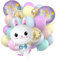 DazzJoy Ostern Deko Luftballon, 27 Stück Oster Deko Helium Ballons, XXL Hase Muffin Luftballon Tiere Ballons, Osterhase Folienballon Tiere, Happy Easter Luftballons für Kindersgeburtstag Party Deko