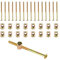 16 Pcs M6 Bolts and Nuts Set, Furniture Bolt and Nut Set, Bed Bolts, Hex Socket Head Cap Screws and Barrel Nuts for Cots Crib Headboard Screws Furniture Fixings(100mm)