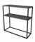 Blue Cape Console pour hallway, cadre en métal, console d'affichage compacte, entrée, salon, robuste, Antrachite (Antrachite)