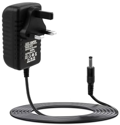 Vmoomax Power Supply Adapter AC to DC 6V 1A with Multiple Tips, Center Positive, 5.5×2.1mm Connector, 1.5m Cable