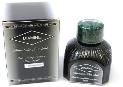 Diamine 80ml Deep Magenta fountain pen ink bottle