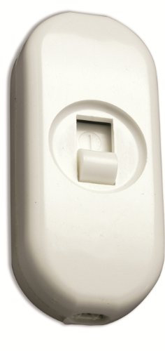 Electraline 70566 - Interruttore bipolare, colore: Bianco