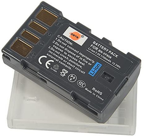 DSTE Ersatz Batterie Akku for JVC BN-VF808U GZ-MG130 GZ-MG131 GZ-MG132 GZ-MG133 GZ-MG134 GZ-MG135 GZ-MG148 GZ-MG150 GZ-MG155 GZ-MG175 GZ-MG177 GZ-MG255 GZ-MG275 GZ-MG575 GZ-HD7 GR-D720 GR-D725 GR-D726 GR-D728 GR-D740 GR-D745 GR-D746 GR-D750 GR-D760 GR-D770 GR-D771 GR-D775 GR-D790 GR-D796 Kamera