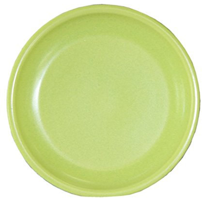 Hentschke Keramik Untersetzer für Blumentopf/Pflanztopf Ø 23 x 4,5 cm, Stellfläche 18 cm, 099.023.63 lindgrün Made in Germany