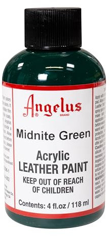 Angelus Acryl Leder Farbe 118ml / 4oz (Mitternachtsgruen/Midnight Green)