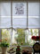 Landhaus Gardine Paris Fleurs Weiß Raffrollo 100x100 Shabby Chic Retro Vintage