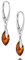 Damen Ohrringe Tropfenform Bernstein Aus Sterling Silber 925