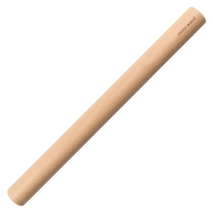 Muso Wood Nudelholz - Teigroller zum Backen - Nudelholz holz Rolling Pin für Fondant, Pizza, Kuchen, Nudelteig (40 cm - Buchenholz)