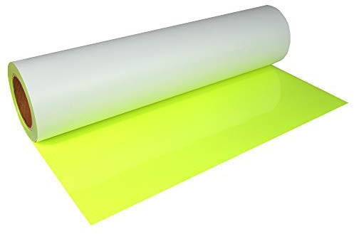 Stahls® 18,66€/m² CAD-CUT® SportsFilm Flexfolie 101 Neon Yellow 50cm x 1m Bügelfolie Flex Folie