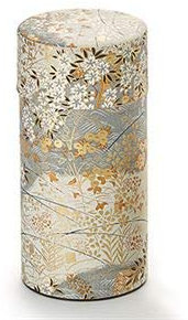 Cha Cult Dose Kyoko, 150g Weißblech, mit Aromaverschluß H 15,5 cm, Ø 7,5 cm