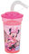 DISNEY MINNIE 005771 Verre/gobelet avec paille 400 ml pour enfant - vaisselle réutilisable, Clair