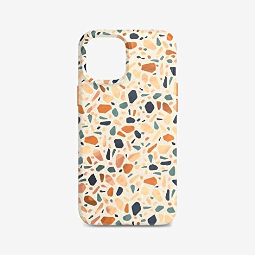 tech21 EcoArt Terazzo Orange für Apple iPhone 12 Pro Max 5G – Vollständig biologisch abbaubare Handyhülle mit 3 Meter Fallschutz