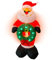 Raburg Weihnachtsmann XL Air, selbstaufblasende Deko-Figur für Weihnachten mit LED Lichtspiel, integriertes Gebläse, 120 cm groß