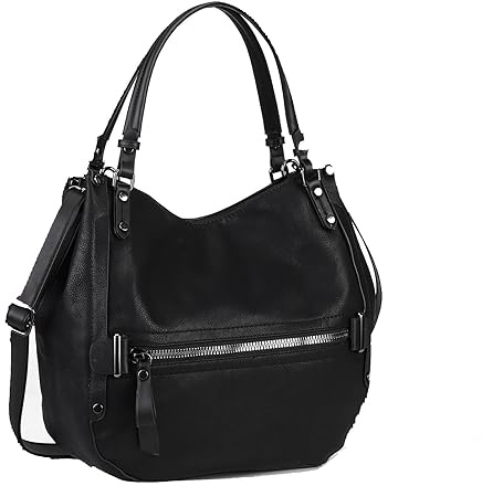 Gladdon Hobo Bags for Women, Ladies Multi Pockets Top Handle Handbags, Vintage Cross-body Shoulder Satchel, Soft Leather Messenger Purse