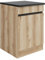 idealShopping GmbH Küchen Unterschrank mit Arbeitsplatte Kaya U606-0+ in Wildeiche Nachbildung 60 cm breit