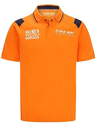 Red Bull Racing - Offizielle Formel 1 Merchandise Kollektion - Max Verstappen Polo - Herren - Orange - L