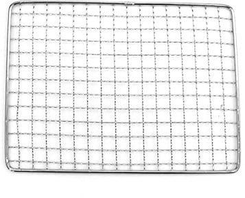 Jadeshay Grillgaller – rostfritt stål, återanvändbara grillställ för utomhuspicknick, grilltrådsnät BBQ grill (20 x 15 cm)