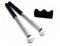 TUOREN 1 par de mazos de tambor de lengua con soporte, baquetas de goma, accesorio de instrumento de percusión (tipo B)
