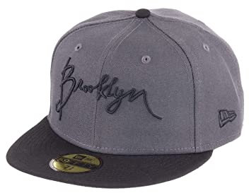 New Era Brooklyn Two Tone Dark Graphite Black 59Fifty Cap - 7 1/4-58cm (L)